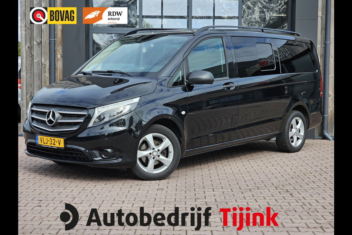 Mercedes-Benz Vito 116 CDI Lang DC Comfort Automaat | LED | Standkachel | Camera | Stoelverwarming | Leder | Trekhaak | Keyless | Blind Spot | Lane assist |