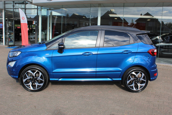 Ford EcoSport 1.0 EcoBoost ST-Line , 125pk , Mooie Hoogzitter Climate control , Cruise control , Achteruitrijcamera Stoel,Stuur en Voorruitverwarming , Bluetooth , Navigatie