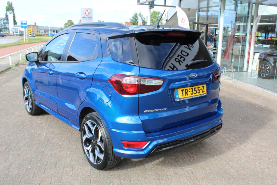 Ford EcoSport 1.0 EcoBoost ST-Line , 125pk , Mooie Hoogzitter Climate control , Cruise control , Achteruitrijcamera Stoel,Stuur en Voorruitverwarming , Bluetooth , Navigatie