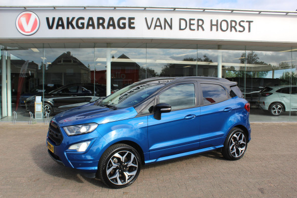 Ford EcoSport 1.0 EcoBoost ST-Line , 125pk , Mooie Hoogzitter Climate control , Cruise control , Achteruitrijcamera Stoel,Stuur en Voorruitverwarming , Bluetooth , Navigatie