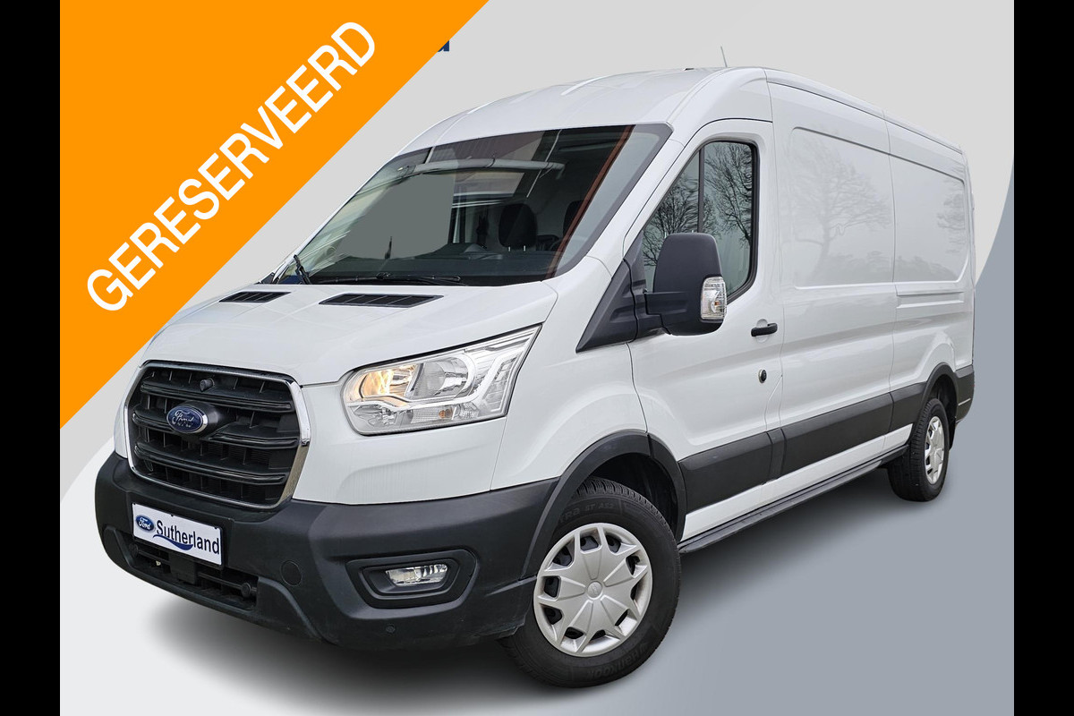 Ford Transit 350 2.0 TDCI L3H2 Trend 130pk Automaat | SCI | Trekhaak | Airco | DAB | Parkeersensoren v+a | Zéér netjes!