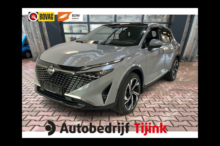 Nissan QASHQAI 1.3 MHEV Xtronic Tekna Plus | ProPilot Pack | Leder | Pano | Trekhaak | Stoelverwarming | 360 camera | Elek. achterklep | Elek. stoelen met massage | Vol |