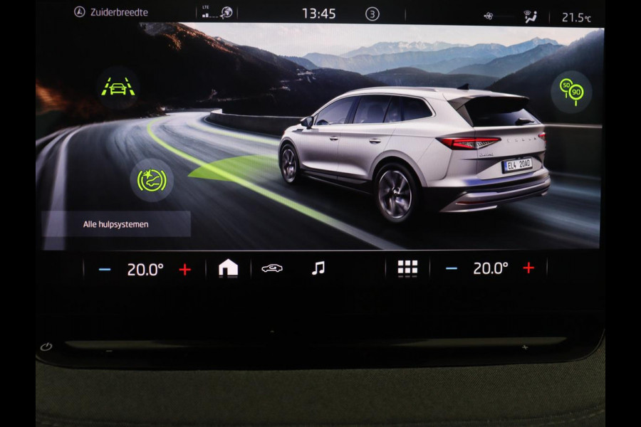 Škoda Enyaq iV 60 | SOH 93,0% | Half leder | Cruise control | Carplay | Climate control | Lane assist | Park assist | Trekhaak | Sfeerverlichting | Navigatie | Bluetooth