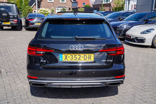 Audi A4 Avant 45 TFSI Sport S line black edition | Panorama | Dealer onderhouden | HuD | Camera | Stoelverwarming | LED