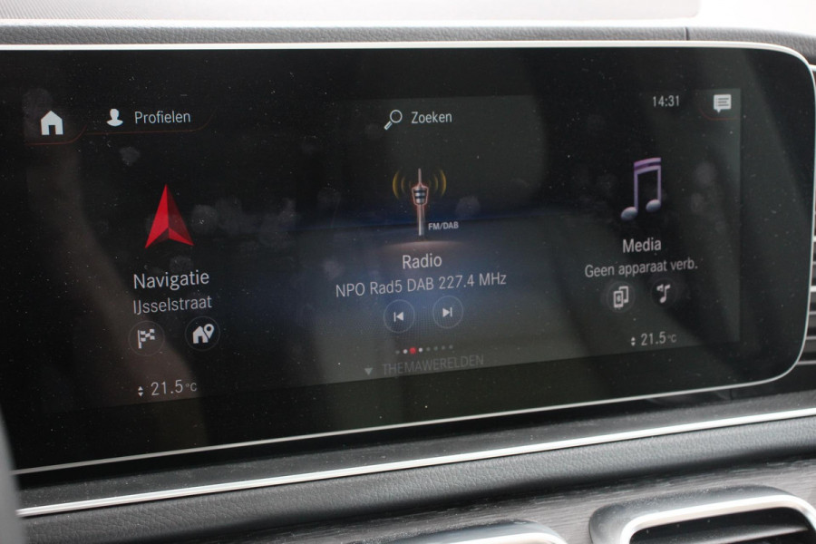 Mercedes-Benz GLE 350 e AMG 4-MATIC Leder adaptive Cruise Control Burmester Audio Panorama dak 20 Inch Lichtmetalen Velgen Trekhaak