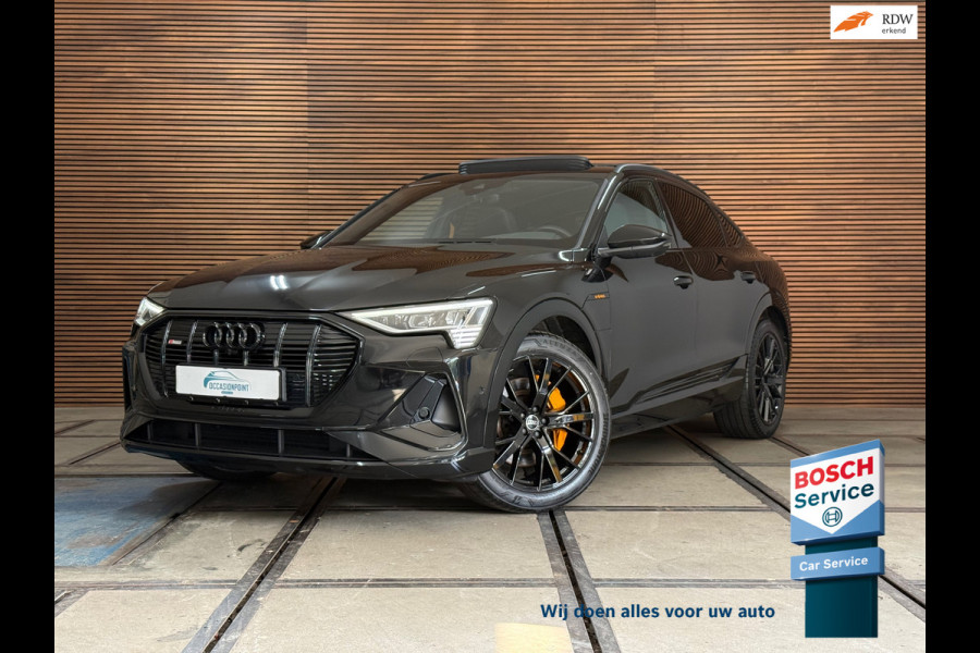 Audi e-tron Sportback 50 quattro S-line Black Edition 71 kWh | 313 pk | Pano | Matrix LED | B&O | 360° | Memory | Black pack