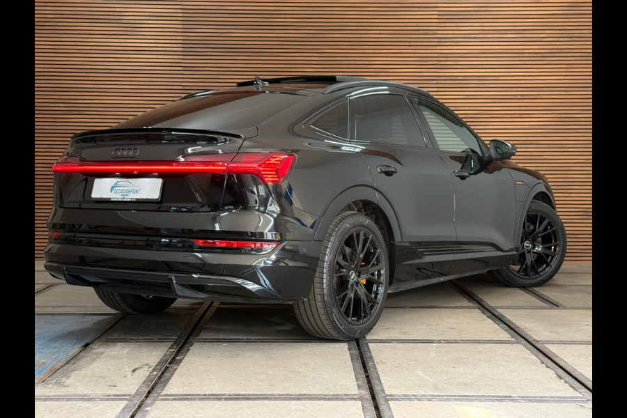 Audi e-tron Sportback 50 quattro S-line Black Edition 71 kWh | 313 pk | Pano | Matrix LED | B&O | 360° | Memory | Black pack