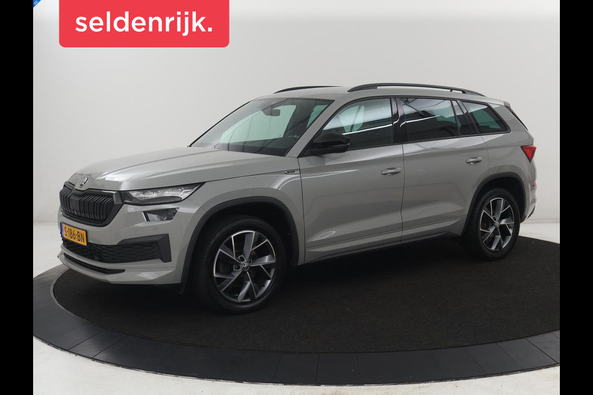 Škoda Kodiaq 1.5 TSI Sportline Business | Leder | Memory | Adaptive cruise | Stoelverwarming | Camera | Park assist | Sfeerverlichting | Bluetooth | Navigatie | Elektrische achterklep | Trekhaak