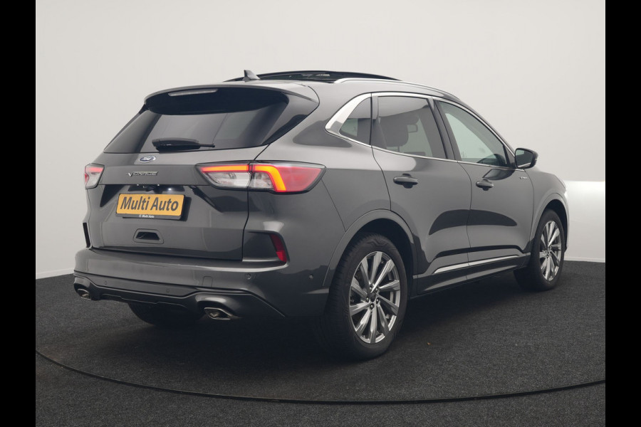 Ford Kuga 2.5 Vignale PHEV 225pk Dealer O.H | Trekhaak Afn. | Panodak | Adaptieve Cruise | 360 Camera | Bang & Olufsen | Head Up | Lederen Sportstoelen Memory & Verwarmd | Keyless | Apple Carplay | Pilot Assist | Blis | Navigatie | Virtual | DAB | 19" L.M | Plug In Hybrid |