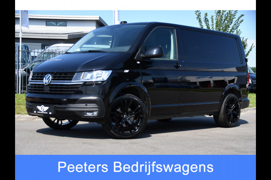 Volkswagen Transporter 2.0 TDI L1H1 30 Black Edition Camera, Cruise, Caprlay, 150pk, automaat, Multimedia, Trekhaak, Sensoren, Laadruimte betimmering, Uniek!