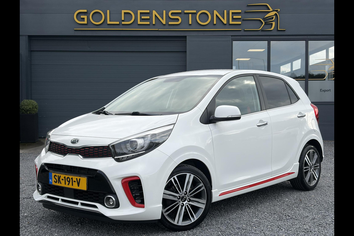 Kia Picanto 1.0 T-GDI GT-Line ✓102pk✓Draadloze telefoonlader✓Carplay✓2e Eigenaar✓Keyless✓Camera✓Stoelverw-Stuurverw✓Leder✓Navi✓Airco✓Cruise✓Lm velgen✓Pdc✓N.A.P✓Net beurt gehad✓Apk tot 09-2027