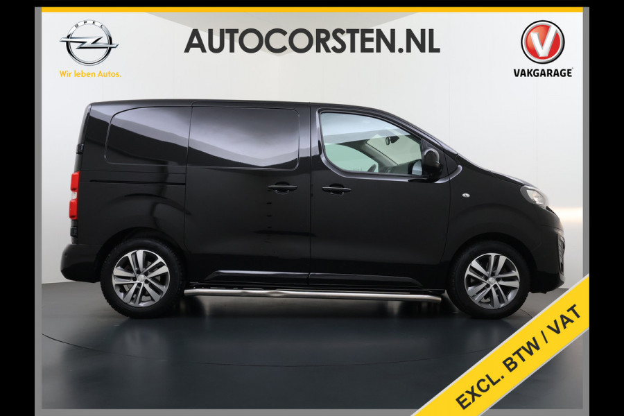 Peugeot Expert 2.0HDI Automaat 2XSchuifdeur 3-Pers. Adap.Cruise Head-Up 3D-Navi 360°Camera Apple Carplay Android Auto Airco Lmv Pdc Keyless DAB Sidebars Led Betonplex Vloer Wandbetimmering Euro 6 1e Eigenaar Origineel Nederlandse Bus
