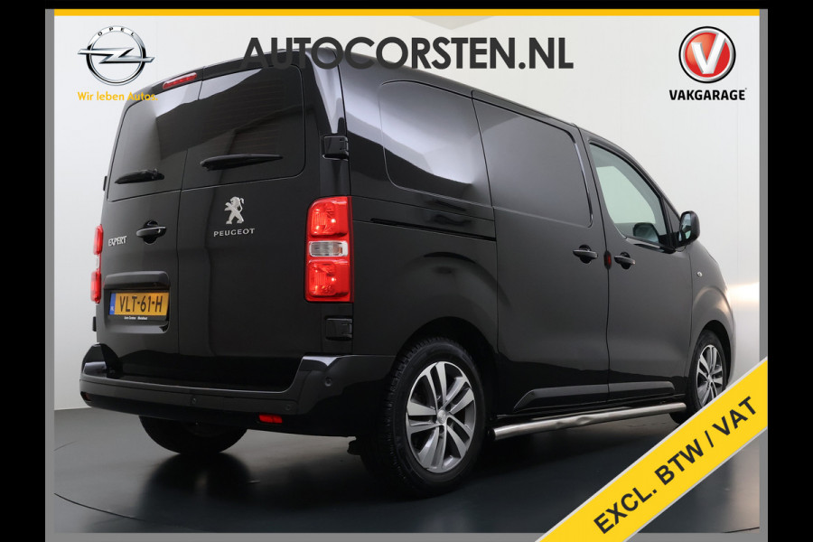 Peugeot Expert 2.0HDI Automaat 2XSchuifdeur 3-Pers. Adap.Cruise Head-Up 3D-Navi 360°Camera Apple Carplay Android Auto Airco Lmv Pdc Keyless DAB Sidebars Led Betonplex Vloer Wandbetimmering Euro 6 1e Eigenaar Origineel Nederlandse Bus