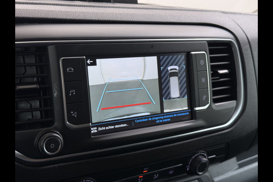 Peugeot Expert 2.0HDI Automaat 2XSchuifdeur 3-Pers. Adap.Cruise Head-Up 3D-Navi 360°Camera Apple Carplay Android Auto Airco Lmv Pdc Keyless DAB Sidebars Led Betonplex Vloer Wandbetimmering Euro 6 1e Eigenaar Origineel Nederlandse Bus