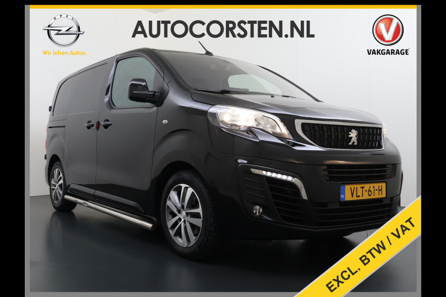 Peugeot Expert 2.0HDI Automaat 2XSchuifdeur 3-Pers. Adap.Cruise Head-Up 3D-Navi 360°Camera Apple Carplay Android Auto Airco Lmv Pdc Keyless DAB Sidebars Led Betonplex Vloer Wandbetimmering Euro 6 1e Eigenaar Origineel Nederlandse Bus