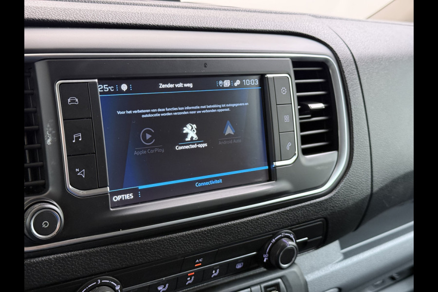 Peugeot Expert 2.0HDI Automaat 2XSchuifdeur 3-Pers. Adap.Cruise Head-Up 3D-Navi 360°Camera Apple Carplay Android Auto Airco Lmv Pdc Keyless DAB Sidebars Led Betonplex Vloer Wandbetimmering Euro 6 1e Eigenaar Origineel Nederlandse Bus