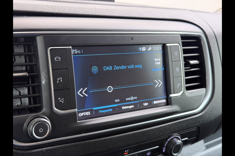 Peugeot Expert 2.0HDI Automaat 2XSchuifdeur 3-Pers. Adap.Cruise Head-Up 3D-Navi 360°Camera Apple Carplay Android Auto Airco Lmv Pdc Keyless DAB Sidebars Led Betonplex Vloer Wandbetimmering Euro 6 1e Eigenaar Origineel Nederlandse Bus