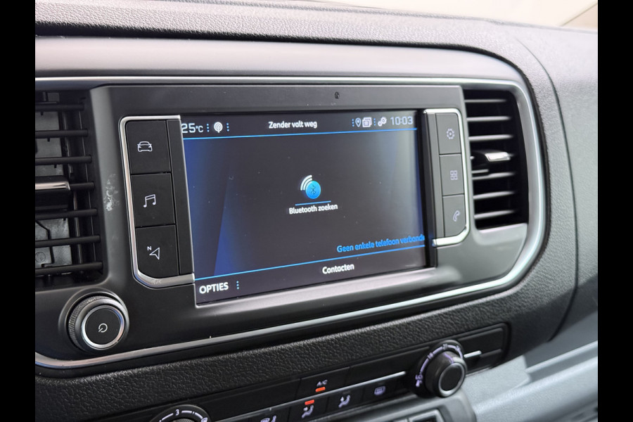 Peugeot Expert 2.0HDI Automaat 2XSchuifdeur 3-Pers. Adap.Cruise Head-Up 3D-Navi 360°Camera Apple Carplay Android Auto Airco Lmv Pdc Keyless DAB Sidebars Led Betonplex Vloer Wandbetimmering Euro 6 1e Eigenaar Origineel Nederlandse Bus