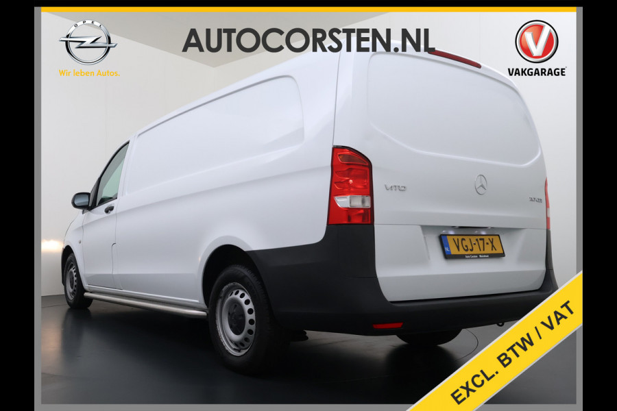 Mercedes-Benz Vito 110CDI Extra Lang 3-Persoons Camera Oprijplaat Airco Bluetooth Licht-/regensensor Betonplex Vloer Wandbetimmering Sidebars Euro 6 Origineel Nederlandse Auto