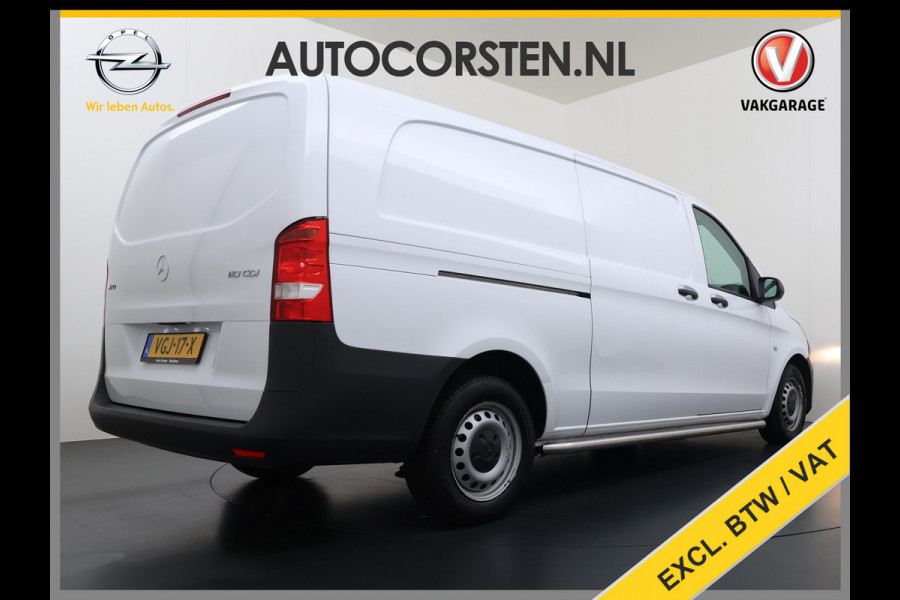 Mercedes-Benz Vito 110CDI Extra Lang 3-Persoons Camera Oprijplaat Airco Bluetooth Licht-/regensensor Betonplex Vloer Wandbetimmering Sidebars Euro 6 Origineel Nederlandse Auto