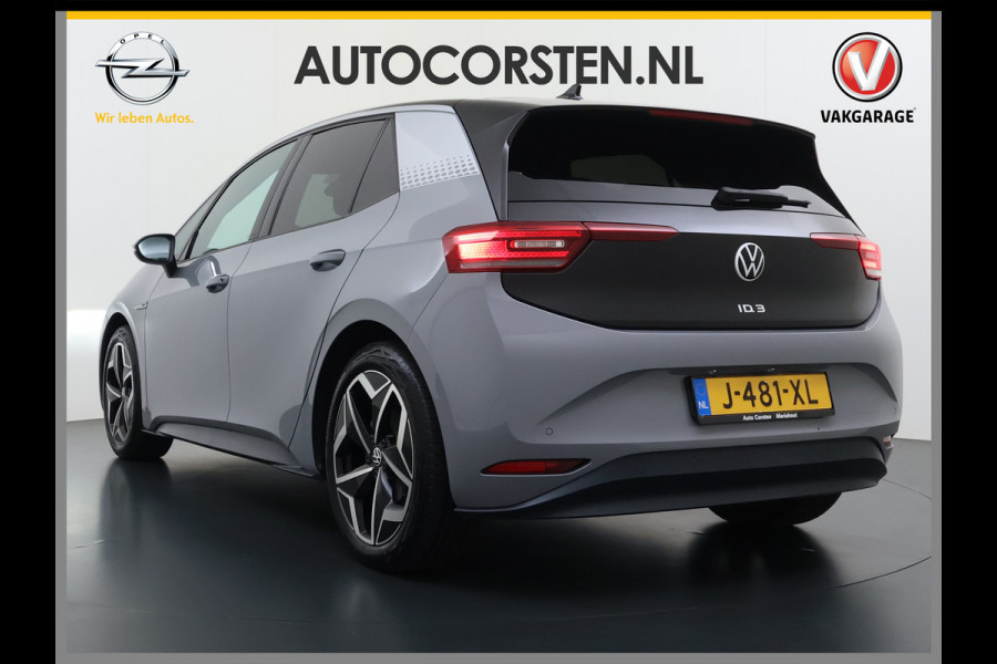 Volkswagen ID.3 First Plus 62kWh Trekhaak Adap.Cruise SOH 93% Camera Stoel+Stuurverwarming Navi-Pro Apple Carplay Android Auto Pdc Keyless advanced Matrix-Led Privacy Glas Lmv DAB Lmv 19" Isofix 1e Eigenaar Origineel Nederlandse Auto