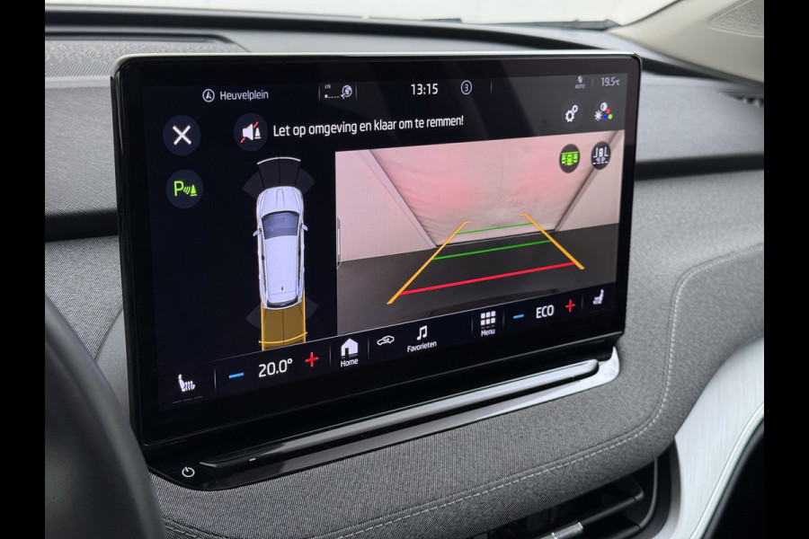 Škoda ENYAQ iV 80 Warmtepomp Soh 89% Panoramadak Adap.Cruise 3-Zone Ecc Camera Stoel+Stuurverwarming Draadloze telefoonlader Elek.Achterklep Keyless Matrix Led File assistent Lmv 20"