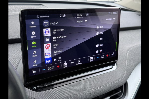 Škoda ENYAQ iV 80 Warmtepomp Soh 89% Panoramadak Adap.Cruise 3-Zone Ecc Camera Stoel+Stuurverwarming Draadloze telefoonlader Elek.Achterklep Keyless Matrix Led File assistent Lmv 20"
