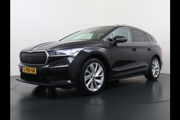 Škoda ENYAQ iV 80 Warmtepomp Soh 89% Panoramadak Adap.Cruise 3-Zone Ecc Camera Stoel+Stuurverwarming Draadloze telefoonlader Elek.Achterklep Keyless Matrix Led File assistent Lmv 20"
