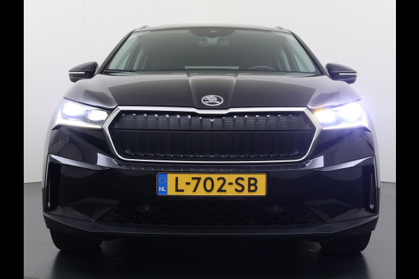 Škoda ENYAQ iV 80 Warmtepomp Soh 89% Panoramadak Adap.Cruise 3-Zone Ecc Camera Stoel+Stuurverwarming Draadloze telefoonlader Elek.Achterklep Keyless Matrix Led File assistent Lmv 20"
