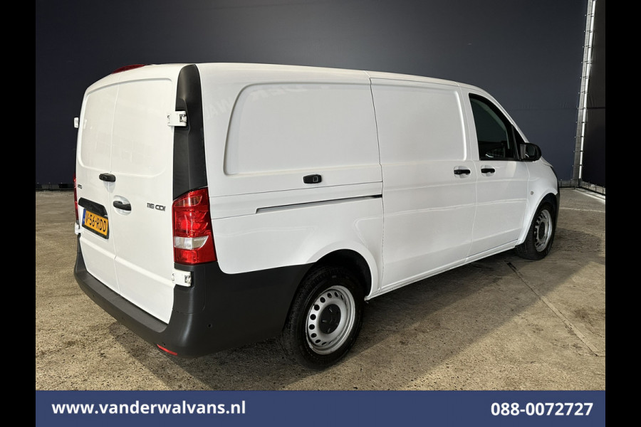 Mercedes-Benz Vito 116 CDI 164pk L2H1 Euro6 Airco | Camera | Navigatie | Apple Carplay | Cruisecontrol Android Auto, Stoelverwarming, Parkeersensoren, Bijrijdersbank