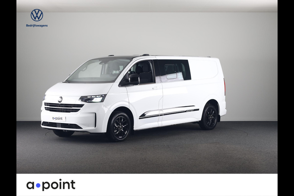 Volkswagen Transporter e-Transporter34 L2H1 Style 64 kWh DC Dubbele cabin 218 pk | Navigatie | Warmtepomp | Parkeersensoren | Achteruitrijcamera | Adaptieve cruise control |