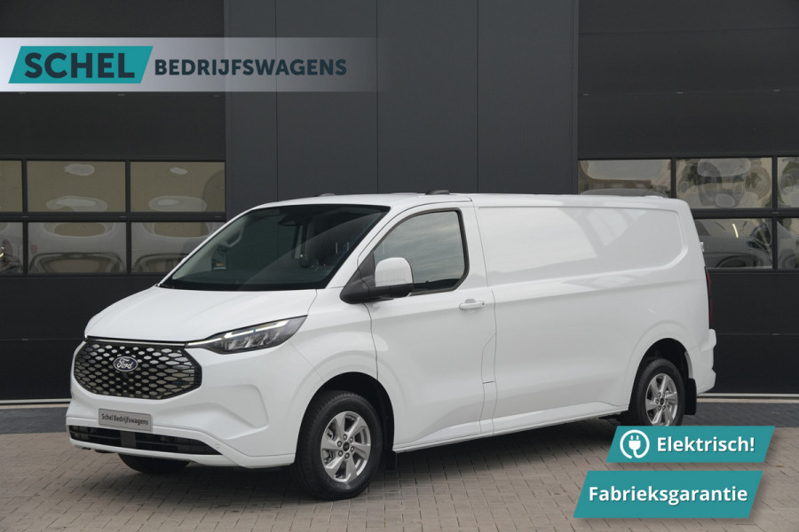 Ford E-Transit Custom 340 L2H1 Limited 71 kWh 218pk - LED - Carplay - Stoelverwarming - Keyless - Cruise - Rijklaar