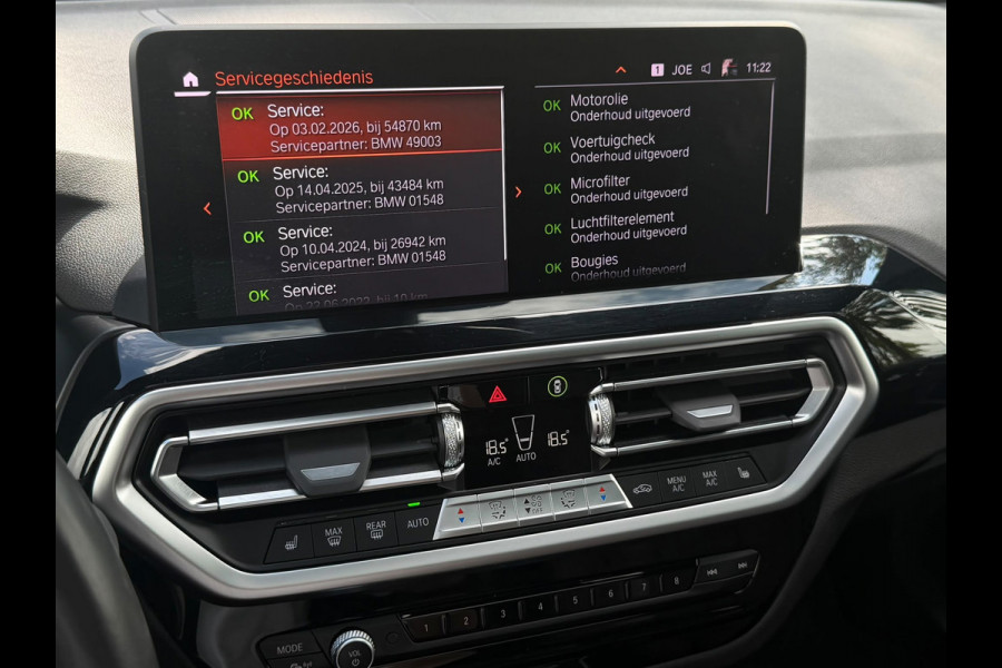 BMW X3 XDrive30e High Executive M- Sport, panoramadak, 360 camera, elect bedienbare stoelen, lazer, fabriek garantie tot 2028,