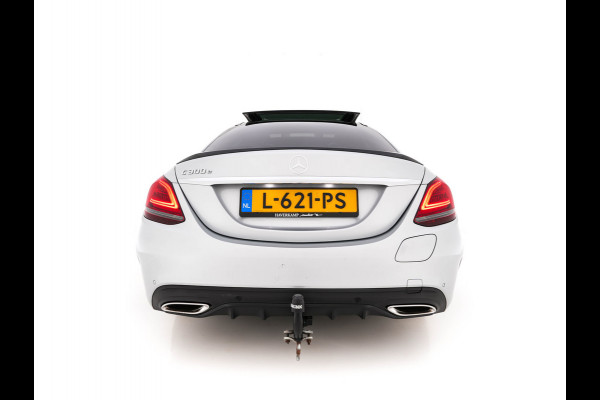 Mercedes-Benz C-Klasse 300 e Business Solution AMG Limited Night-Pack (Plug-in) {SoH-94%} (INCL-BTW) Aut. *PANO | LEATHER-MICROFIBRE | MULTIBEAM-LED | TOPVIEW | DIGI-COCKPIT | BLINDSPOT | HEATED-SPORTSEATS | SHIFTPADDLES | NAVI-FULLAMP | PRIVACY-GLASS | PDC | CRUISE | TOWBAR | 18"