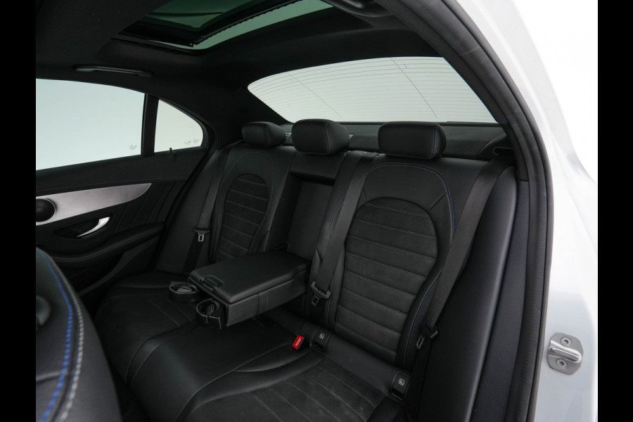 Mercedes-Benz C-Klasse 300 e Business Solution AMG Limited Night-Pack (Plug-in) {SoH-94%} (INCL-BTW) Aut. *PANO | LEATHER-MICROFIBRE | MULTIBEAM-LED | TOPVIEW | DIGI-COCKPIT | BLINDSPOT | HEATED-SPORTSEATS | SHIFTPADDLES | NAVI-FULLAMP | PRIVACY-GLASS | PDC | CRUISE | TOWBAR | 18"