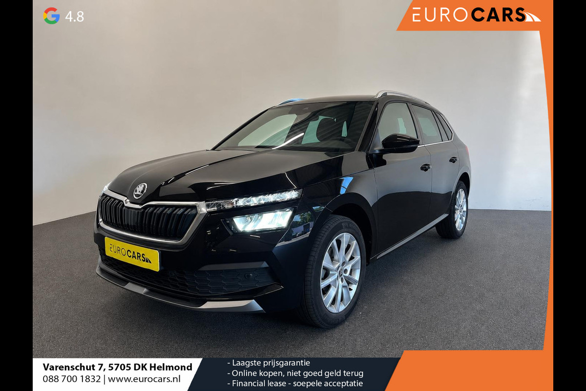 Škoda Kamiq 1.0 TSI DSG Clever Panoramadak Trekhaak Navigatie Apple Carplay Android Auto Camera Parkeerhulp Cruise Control Stoelverwarming Climate Control Lichtmetalen velgen