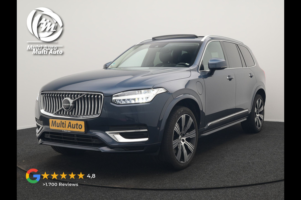 Volvo XC90 T8 Recharge AWD Inscription 7 Persoons PHEV 395pk Dealer O.H | Panodak | Head Up | Adaptive Cruise | Nappa  Lederen Sportstoelen Memory & Verwarmd | Harman / Kardon | 360 Camera | Blis | Apple Carplay | Keyless | Navigatie | Virtual | 21" L.M | DAB | Plug In Hybrid |