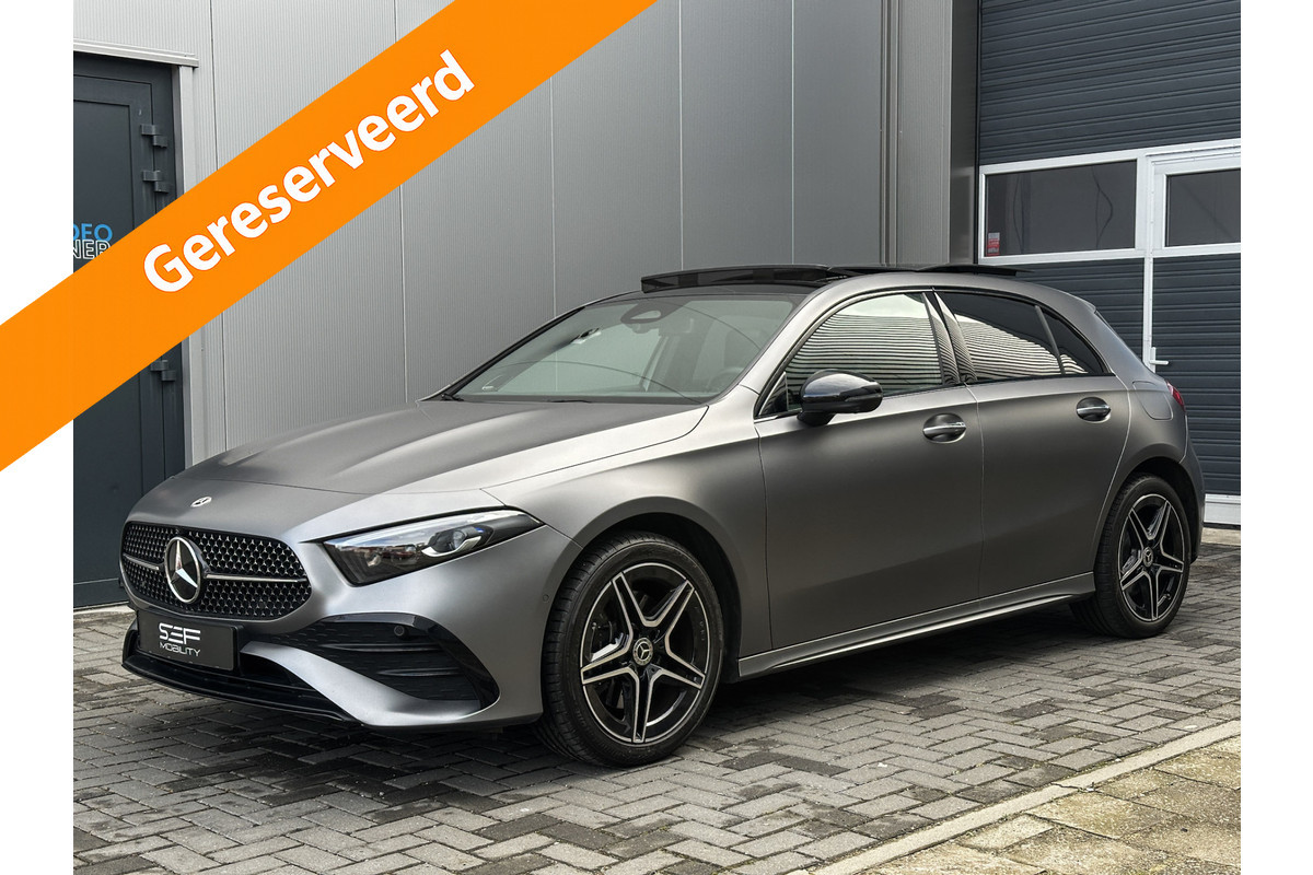Mercedes-Benz A-Klasse 250 e AMG Line Matgrijs | Pano | 360 | Headup | Matrix | 1e eig | 12 maanden Garantie