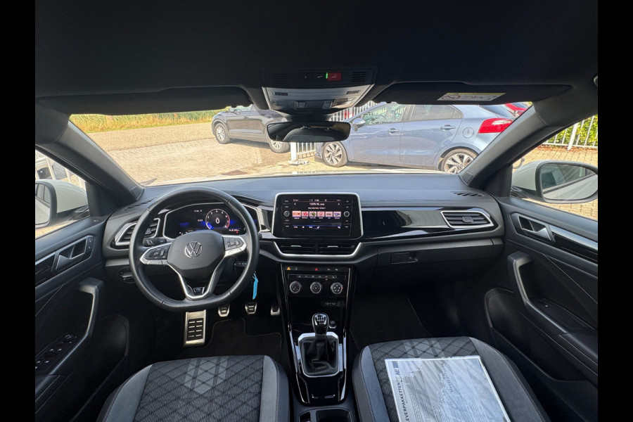 Volkswagen T-Roc 1.0 TSI R-Line Ascot Grey / IQ-light / Carplay / ACC / PDC / Stoelverwarming / Digitiale cockpit / Zwarte hemel