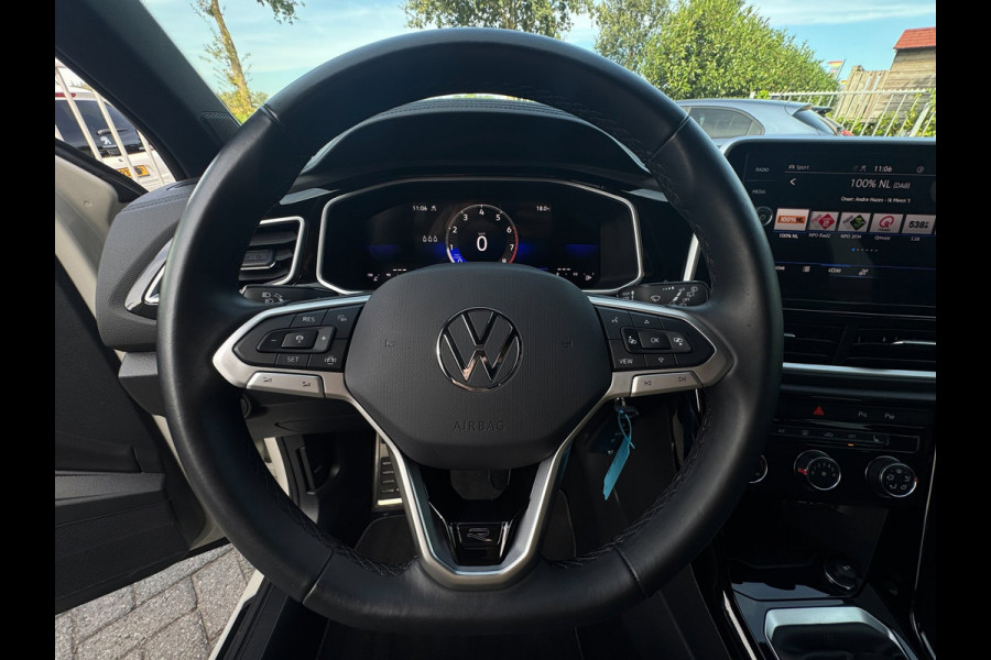 Volkswagen T-Roc 1.0 TSI R-Line Ascot Grey / IQ-light / Carplay / ACC / PDC / Stoelverwarming / Digitiale cockpit / Zwarte hemel