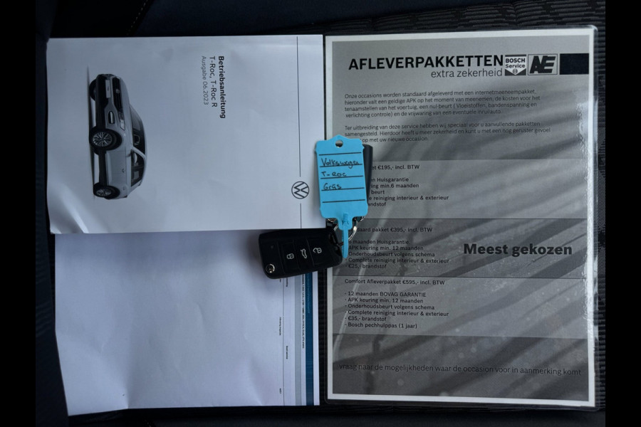 Volkswagen T-Roc 1.0 TSI R-Line Ascot Grey / IQ-light / Carplay / ACC / PDC / Stoelverwarming / Digitiale cockpit / Zwarte hemel