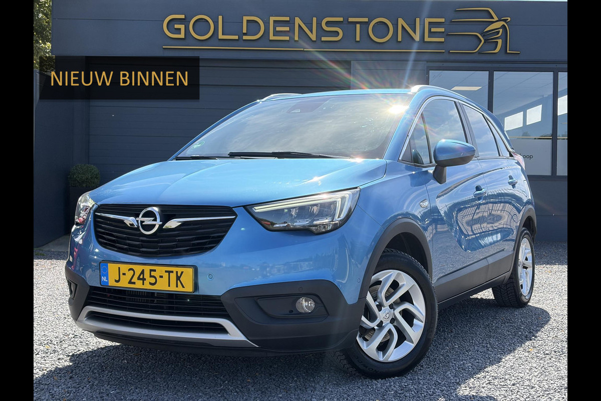 Opel Crossland X 1.2 Turbo Innovation ✓1e Eigenaar✓Dealer Onderhouden✓360° Camera✓Carplay✓Navi✓6 Bak✓110pk✓Keylss✓Halfleder✓Pdc V+A✓Lm velgen✓N.A.P✓Rijstrooksensor✓Dodehoeksensor✓Apk tot 09-2028