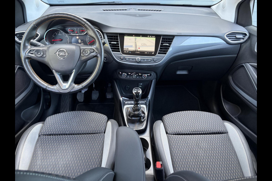 Opel Crossland X 1.2 Turbo Innovation ✓1e Eigenaar✓Dealer Onderhouden✓360° Camera✓Carplay✓Navi✓6 Bak✓110pk✓Keylss✓Halfleder✓Pdc V+A✓Lm velgen✓N.A.P✓Rijstrooksensor✓Dodehoeksensor✓Apk tot 09-2028
