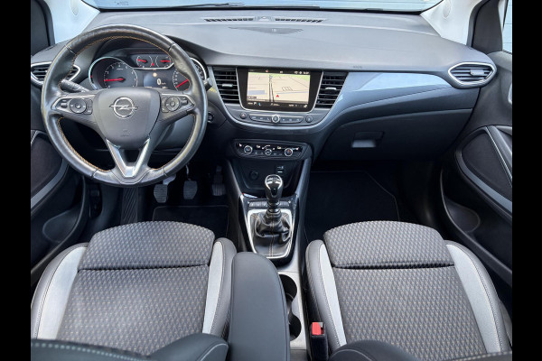 Opel Crossland X 1.2 Turbo Innovation ✓1e Eigenaar✓Dealer Onderhouden✓360° Camera✓Carplay✓Navi✓6 Bak✓110pk✓Keylss✓Halfleder✓Pdc V+A✓Lm velgen✓N.A.P✓Rijstrooksensor✓Dodehoeksensor✓Apk tot 09-2028