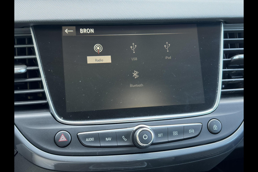 Opel Crossland X 1.2 Turbo Innovation ✓1e Eigenaar✓Dealer Onderhouden✓360° Camera✓Carplay✓Navi✓6 Bak✓110pk✓Keylss✓Halfleder✓Pdc V+A✓Lm velgen✓N.A.P✓Rijstrooksensor✓Dodehoeksensor✓Apk tot 09-2028