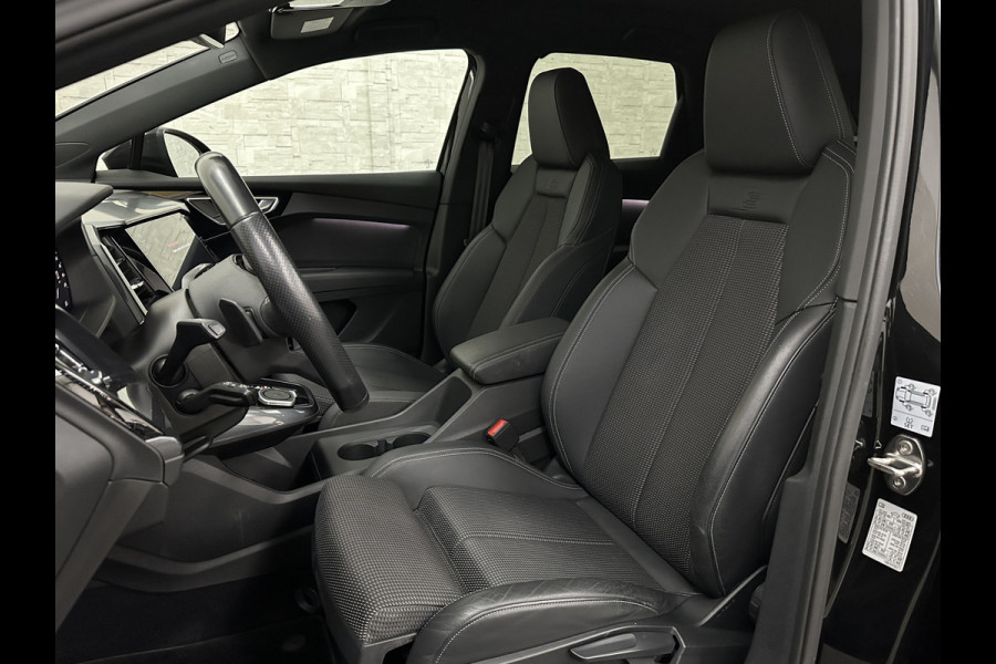 Audi Q4 e-tron 40 S-Line 77 kWh 204PK | Sportstoelen | Warmtepomp | Sonos Sound | H-Leder | 20" | 5x Q4 OP VOORRAAD! | Zwarte Hemelbekleding | S-Line in & Exterieur | Sportstuur | MMi+ | Rijklaarprijs! 27850,= excl. BTW.