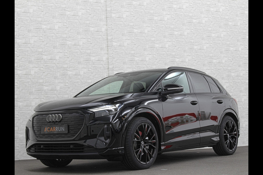 Audi Q4 e-tron 40 S-Line 77 kWh 204PK | Sportstoelen | Warmtepomp | Sonos Sound | H-Leder | 20" | 5x Q4 OP VOORRAAD! | Zwarte Hemelbekleding | S-Line in & Exterieur | Sportstuur | MMi+ | Rijklaarprijs! 27850,= excl. BTW.