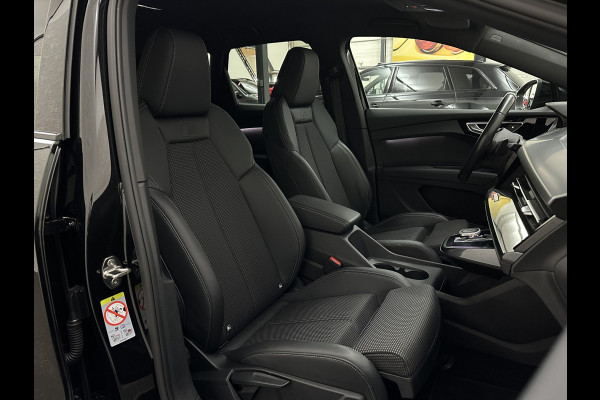 Audi Q4 e-tron 40 S-Line 77 kWh 204PK | Sportstoelen | Warmtepomp | Sonos Sound | H-Leder | 20" | 5x Q4 OP VOORRAAD! | Zwarte Hemelbekleding | S-Line in & Exterieur | Sportstuur | MMi+ | Rijklaarprijs! 27850,= excl. BTW.