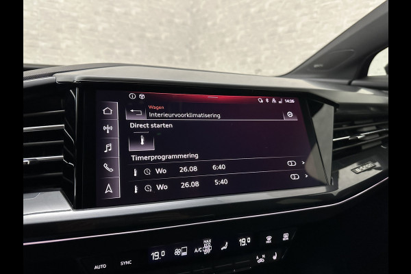 Audi Q4 e-tron 40 S-Line 77 kWh 204PK | Sportstoelen | Warmtepomp | Sonos Sound | H-Leder | 20" | 5x Q4 OP VOORRAAD! | Zwarte Hemelbekleding | S-Line in & Exterieur | Sportstuur | MMi+ | Rijklaarprijs! 27850,= excl. BTW.