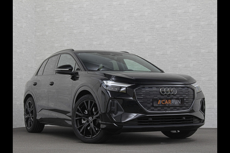 Audi Q4 e-tron 40 S-Line 77 kWh 204PK | Sportstoelen | Warmtepomp | Sonos Sound | H-Leder | 20" | 5x Q4 OP VOORRAAD! | Zwarte Hemelbekleding | S-Line in & Exterieur | Sportstuur | MMi+ | Rijklaarprijs! 27850,= excl. BTW.